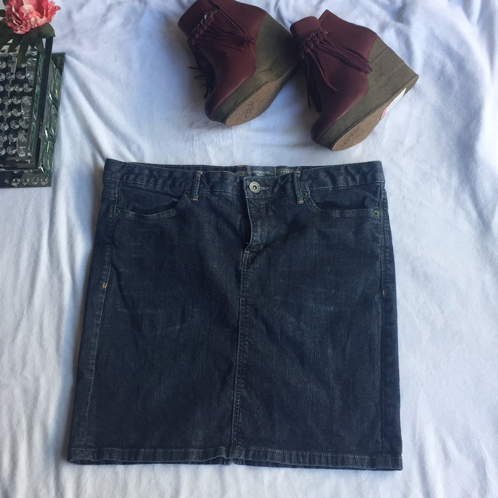 Converse jean skirt